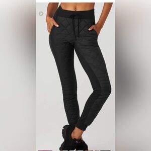 Alo Yoga  Winter Warm High-Waist Moto Puffer Pant